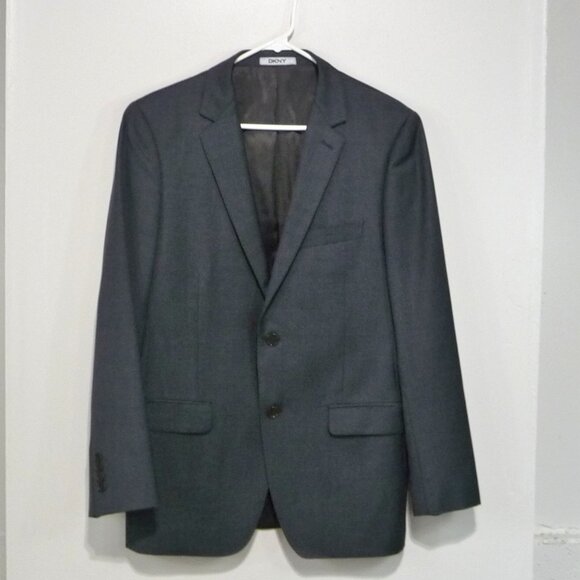 DKNY BLAZER SUIT JACKET WOOL SIZE 40R - Picture 12 of 14